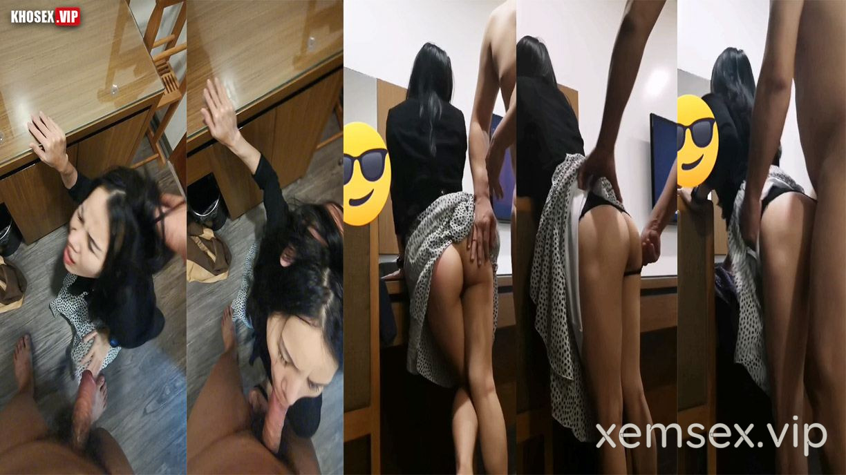 Em thích anh địt em vén váy em lên rồi doggy từng phát một làm em rên la (Full Clip)